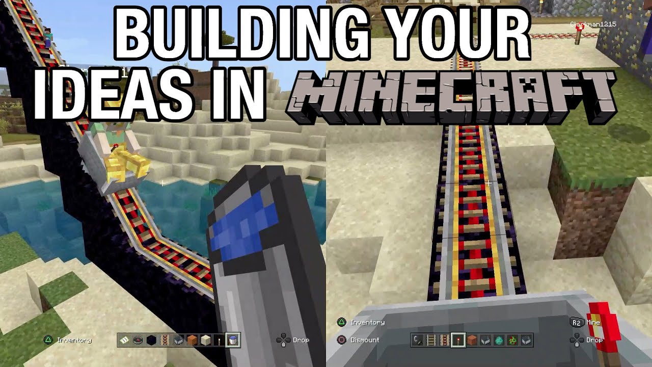 Building an Epic Drop Coaster in Minecraft | Building Your Ideas in Minecraft #10