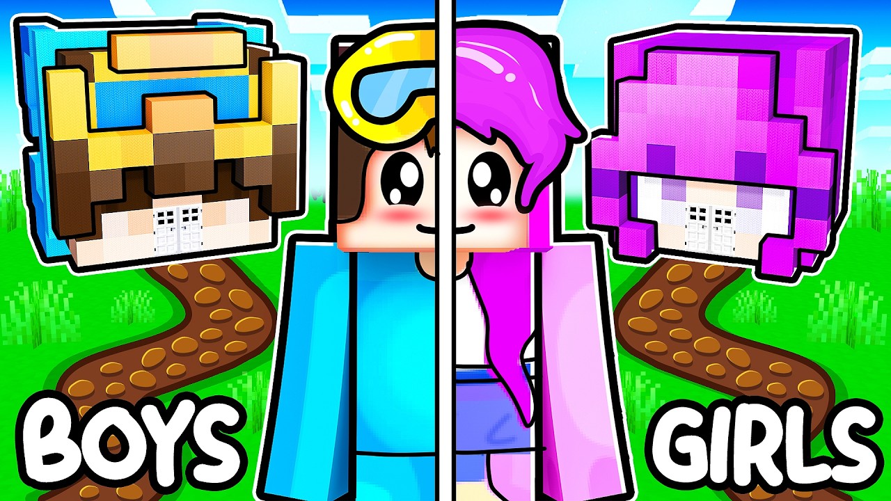 BOYS vs GIRLS BABY House Battle in Minecraft!