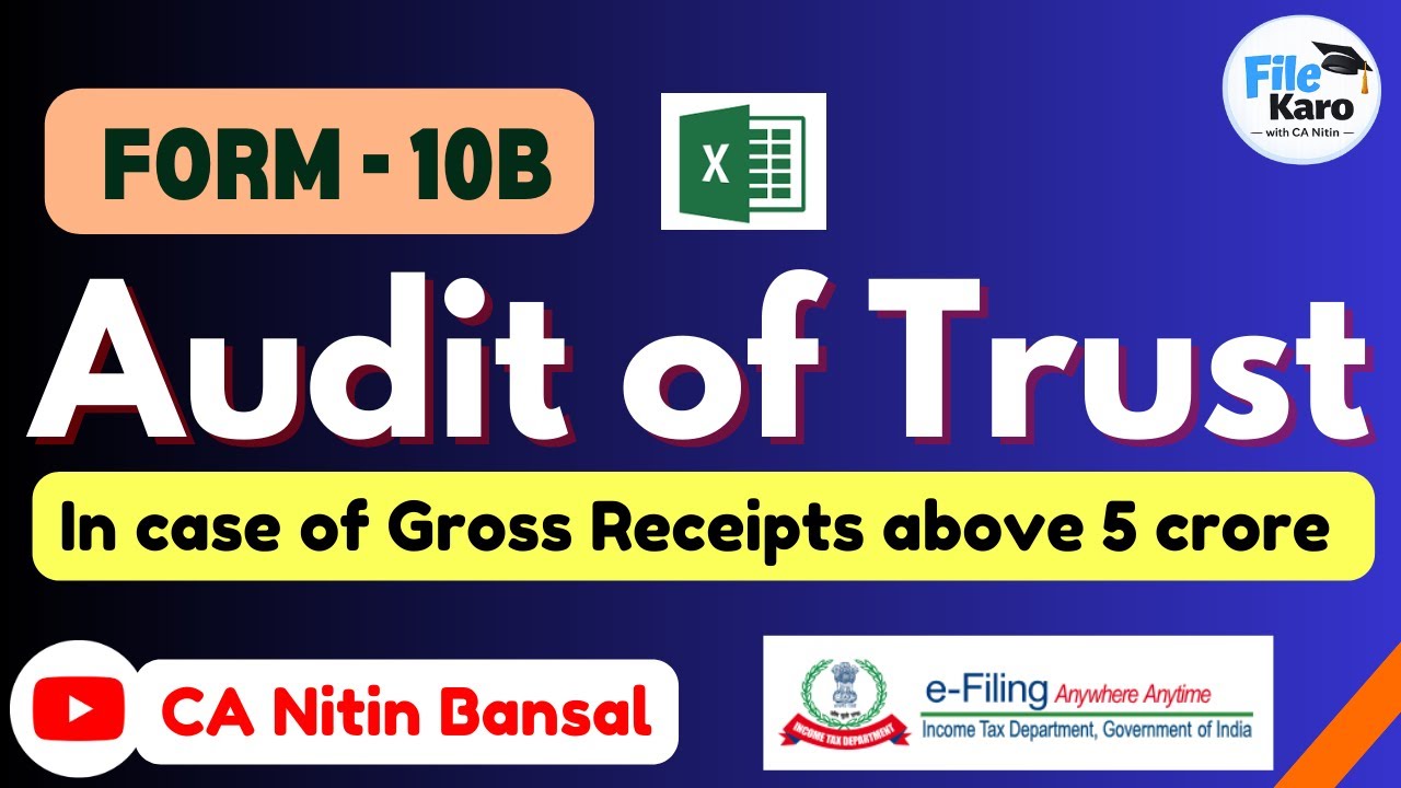 Form 10B Income Tax | Audit of Trust | Trust Audit | Audit of NGO trust | Filing Guru