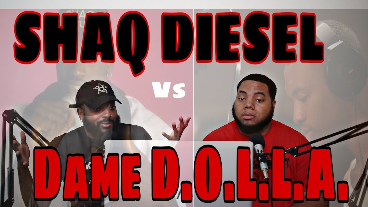 SHAQ DIESEL vs  DAME D.O.L.L.A. DISS TRACKS - REACTION!!