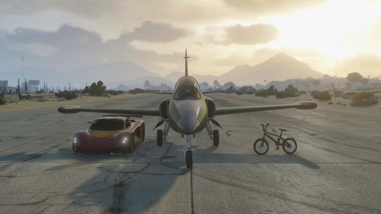 Car + Jet + BMX = AWESOMENESS! (GTA 5 Funny Moments)