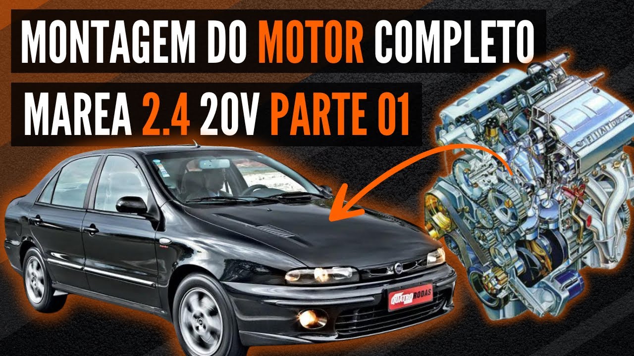 Montagem do Motor do Fiat Marea 2.4 20V - Parte 01 - Oficina Mecânica Arocar