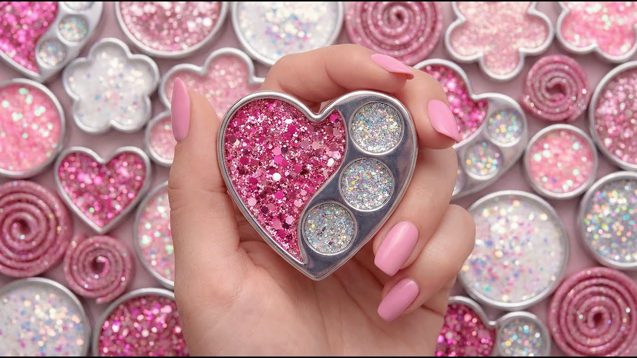 Calming ASMR for Anxiety Relief: Gentle Soap Crushing, Glitter & Soft Starch Sounds 💕