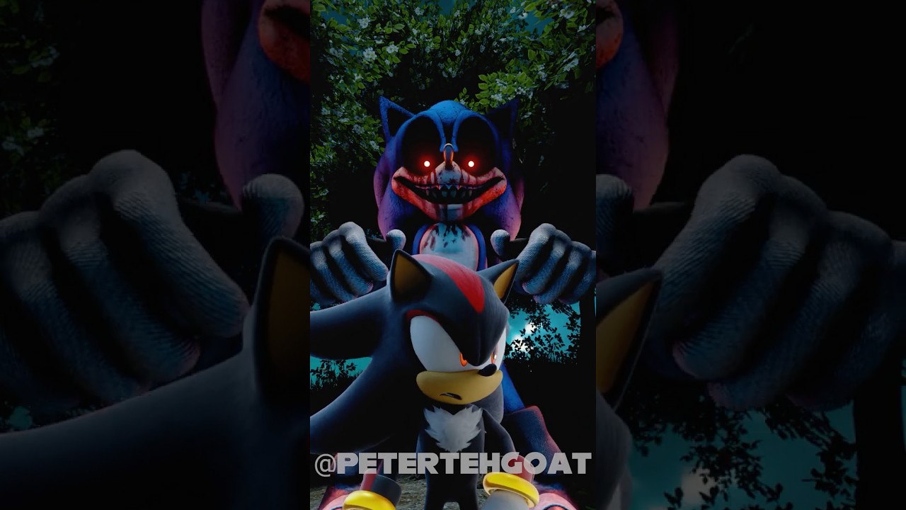 Shadow the Hedgehog Battles Sonic.EXE: Who Will Win? #sonic #shadowthehedgehog #sonicexe #animation
