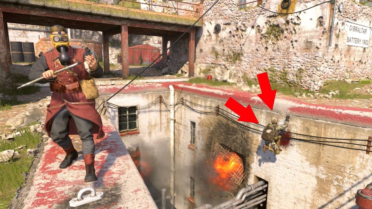 HE WAS TRYING TO MAKE ME FALL IN THE HOLE!!!! HIDE N' SEEK ON *WW2*