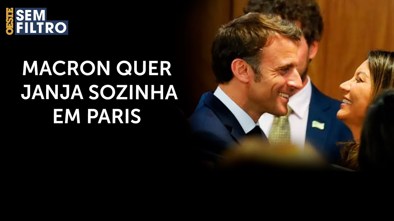 Janja diz que foi a Paris sem Lula a pedido de Macron: 'Fez questão'