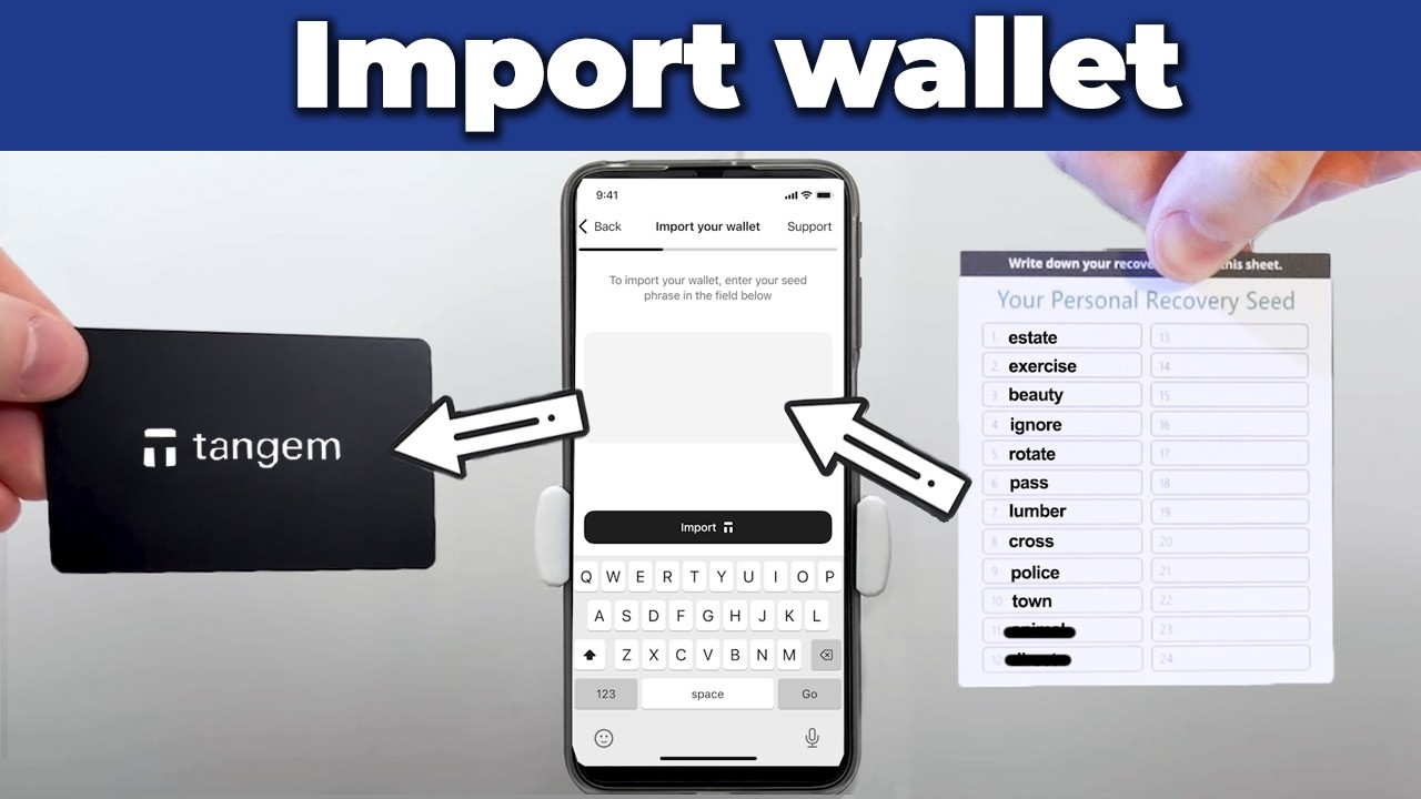 Tangem Import Wallet 2026 - Пошаговая инструкция