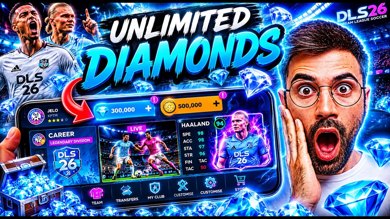 DLS 26 Hack - How to Get UNLIMITED DIAMONDS & COINS in Dream League Soccer 2026 (iOS Android)