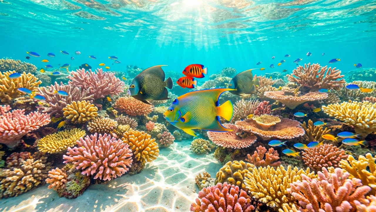 🌊 A Healing Fish World Underwater with Gentle Flute Sounds to Reduce Anxiety and Restore Energy 💙