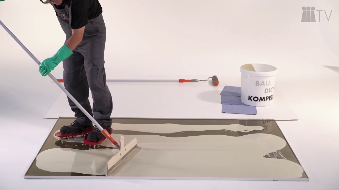 Application of a coating with ASODUR-B351 without the addition of quartz sand