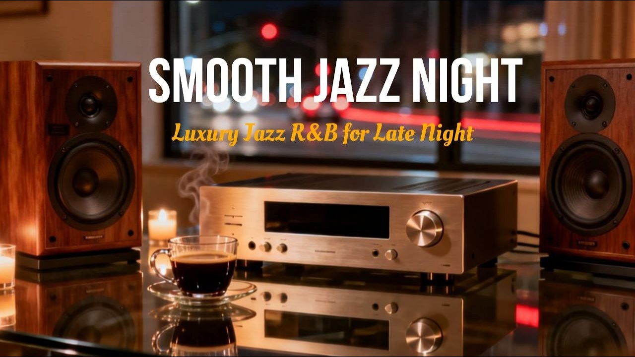 Smooth Jazz Night  | Luxury Jazz R&B for Late Night Relax, Work & Chill