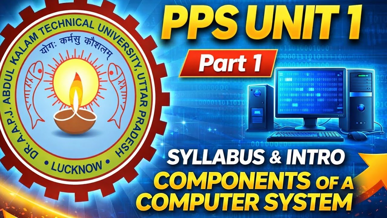 PPS Unit 1 part- 1 | Introduction to Computer System 🔥| BTech 1st Year | pps | #aktu#btech1styear