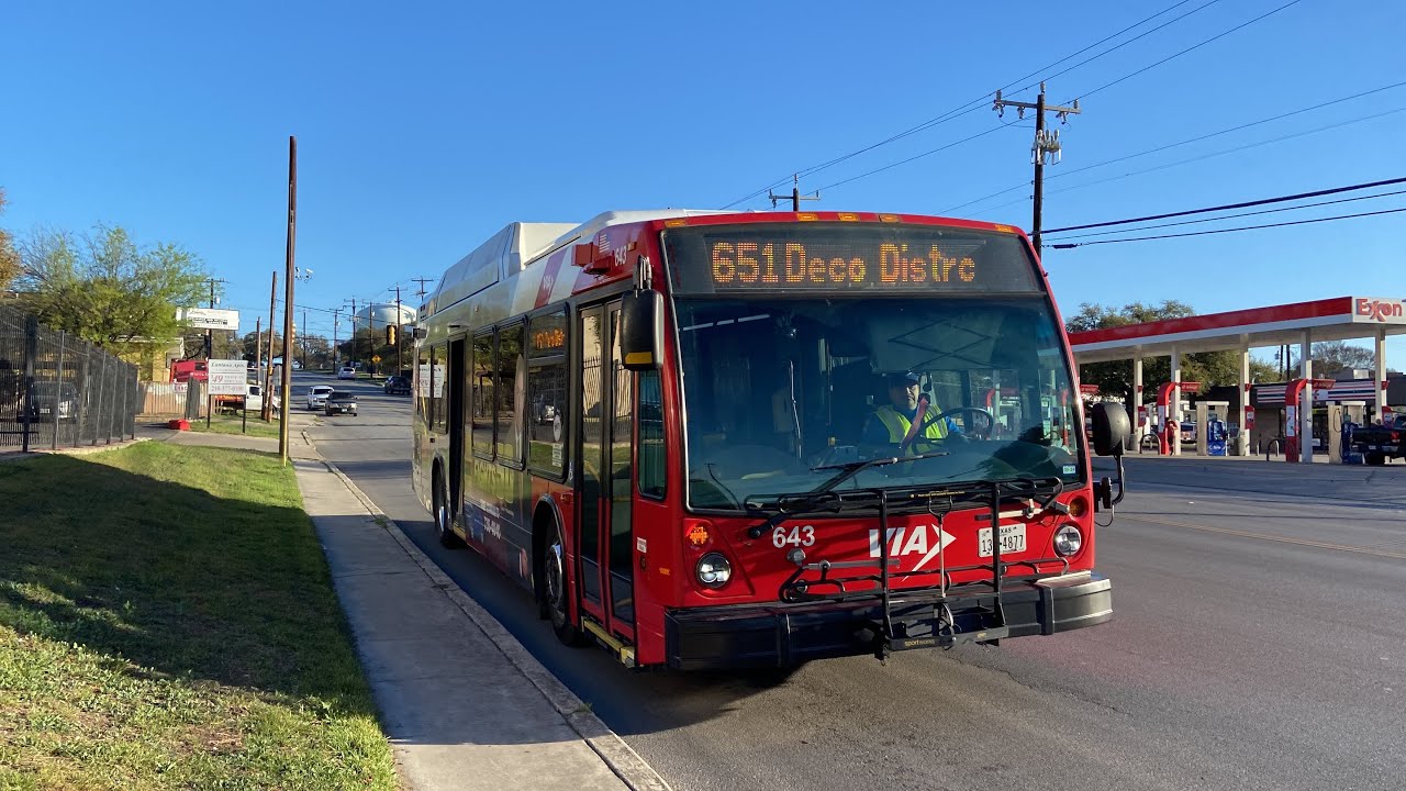 Riding VIA Metropolitan Transit (Route 651) to Mary Louise Station