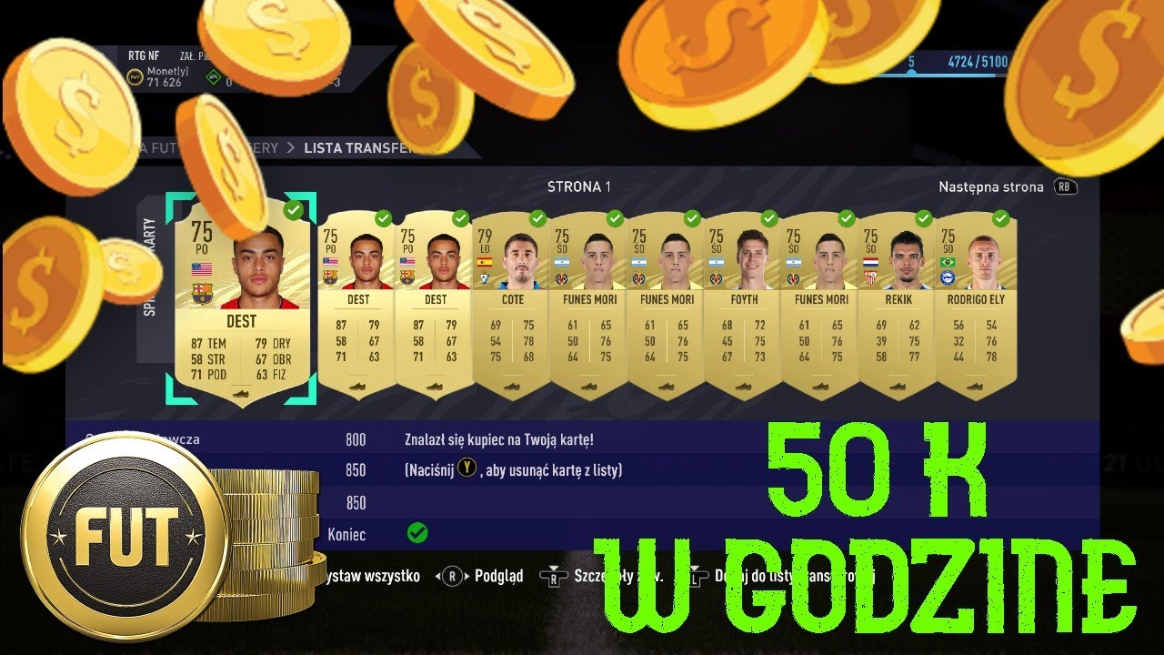 Jak zarobić 50k coinsów w godzinę 🔥 MAŁY BUDŻET | PORADNIK HANDLU FIFA 21 ULTIMATE TEAM