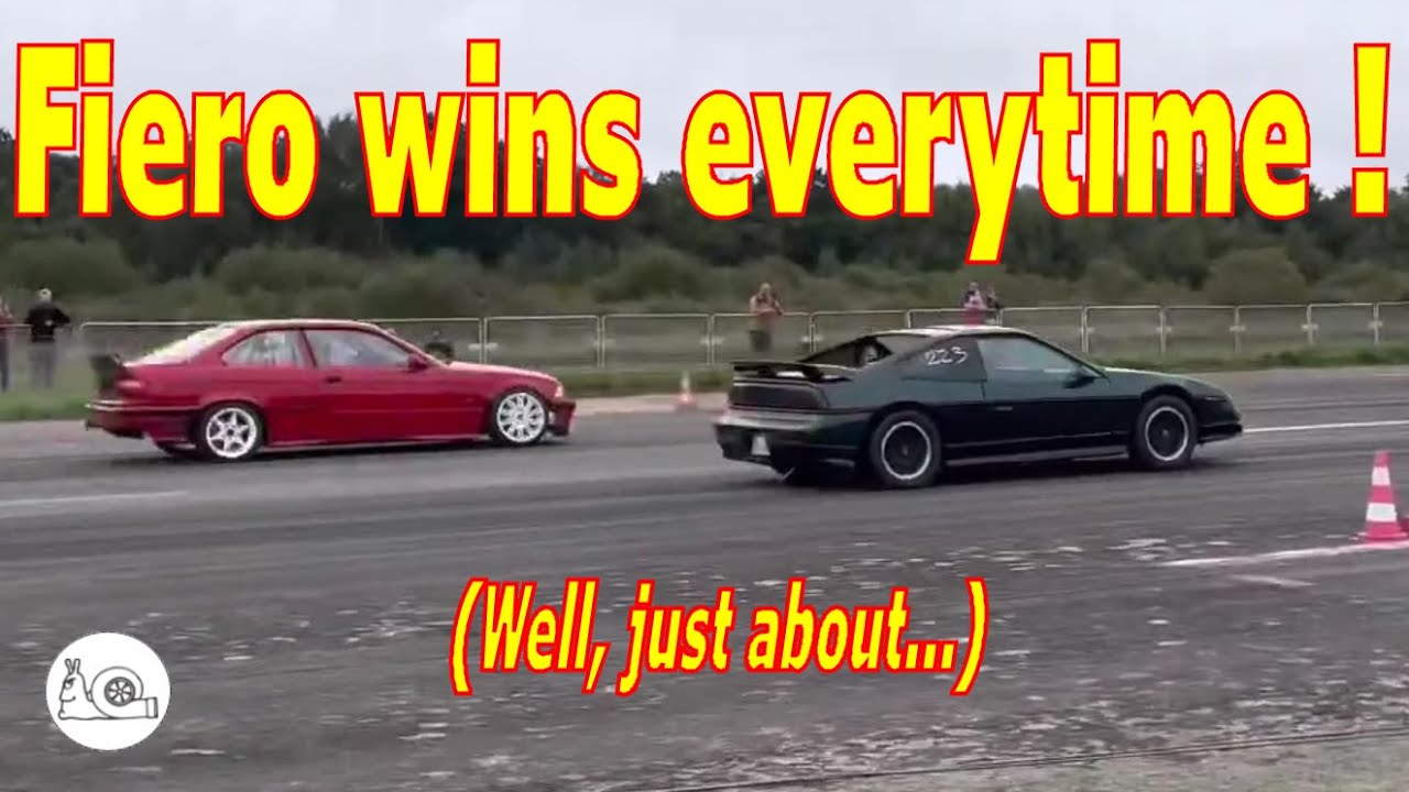 I win 13 out of 15 runs - Mosquitos Drag Race Guiscriff 2022 - Pontiac Fiero Turbo