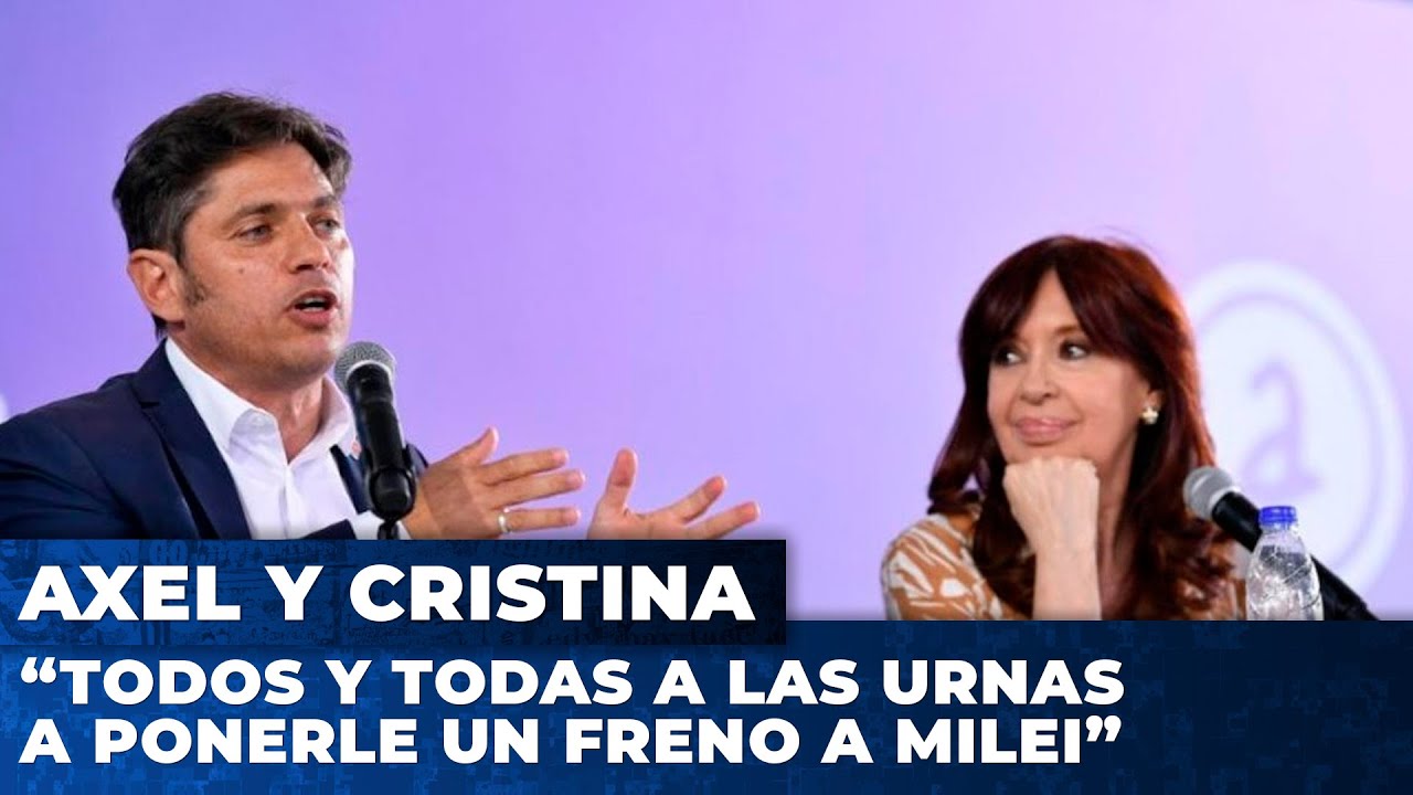 Axel Kicillof y Cristina Kirchner: 