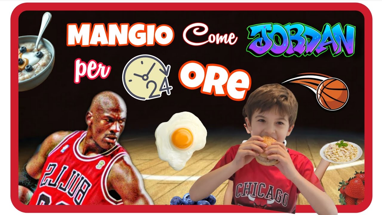 Mangio come Michael Jordan per 24 ore 🏀 e vi svelo la sua dieta segreta !  #basketball #jordan #nba
