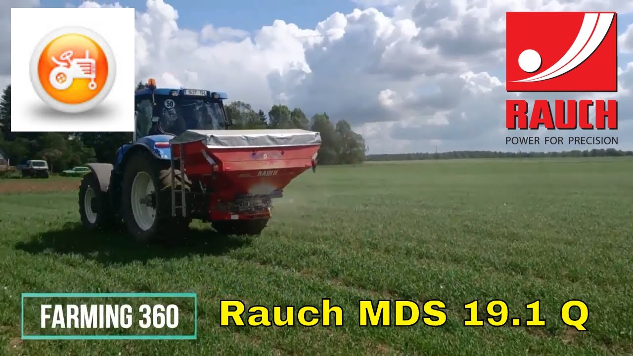 New Holland T7.235 in action with Rauch MDS 19.1 Q and section control