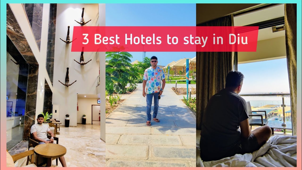 🏖️👌 3 Best hotels to stay in Diu , Gujarat , दीव में ठहरने के लिए  बेहतरीन होटल , દીવ 🏖️👌