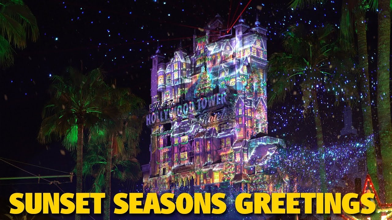 Sunset Seasons Greetings 2018 | Walt Disney World