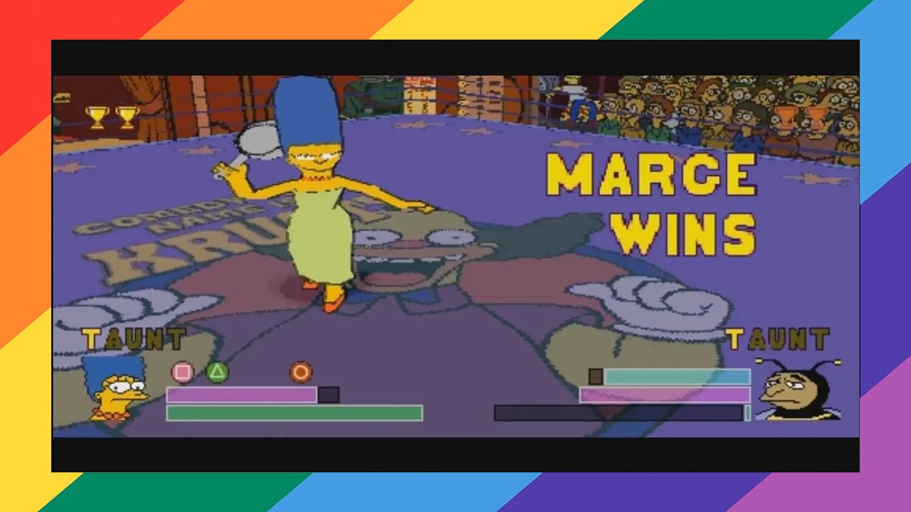 [TAS] [PSX] The Simpsons Wrestling (Arcade) Marge (Expert)