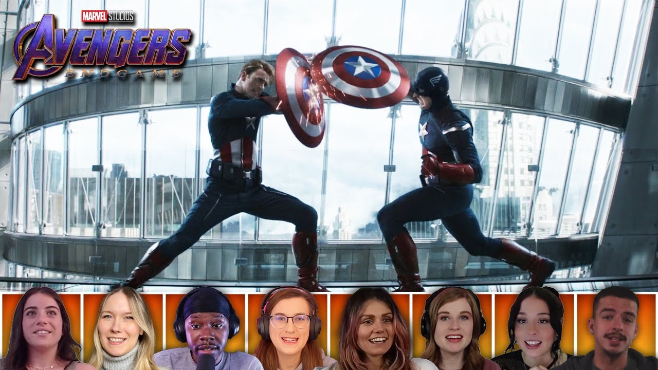 Reactors Reactions to CAPTAIN AMERICA VS CAPTAIN AMERICA | Avengers: Endgame (2019)