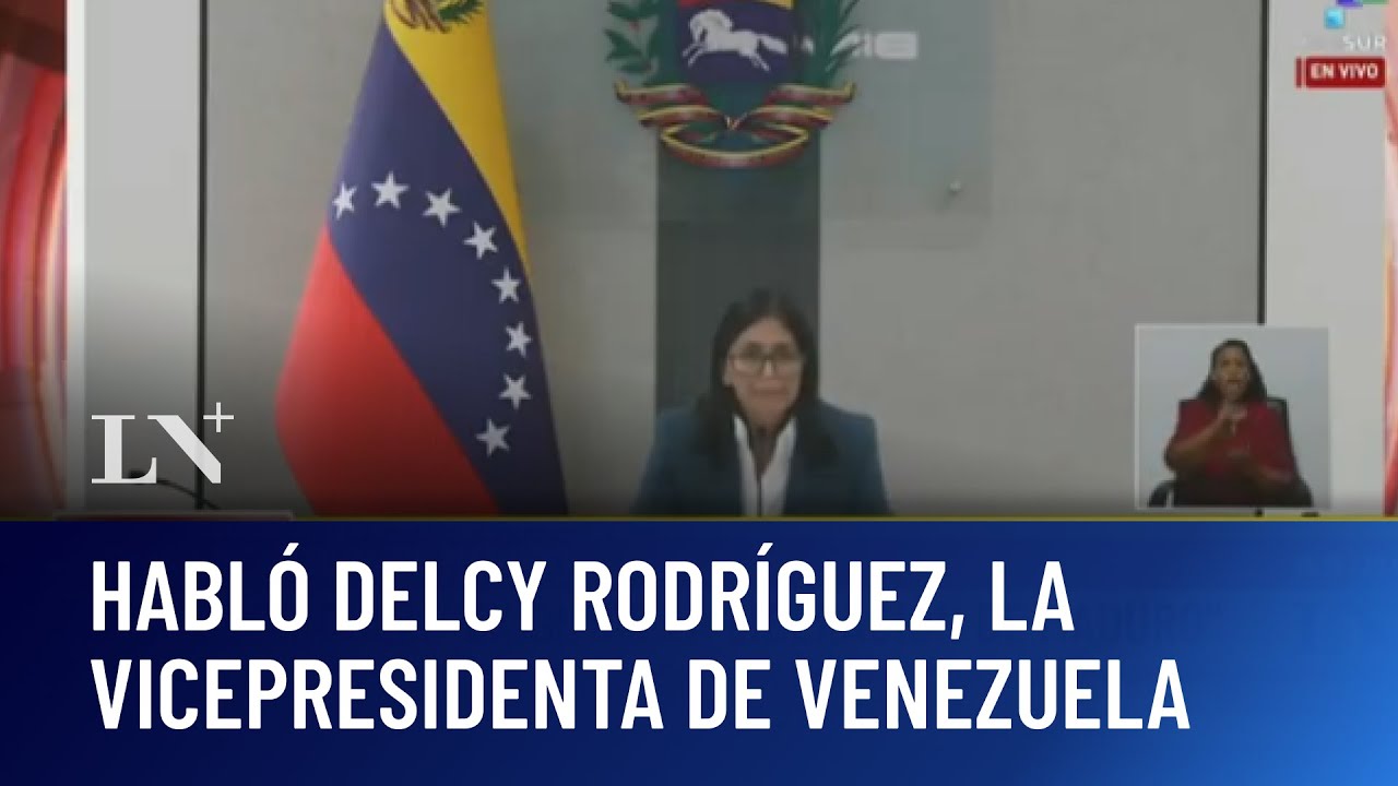 Delcy Rodr&iacute;guez, vicepresidenta de Venezuela: 