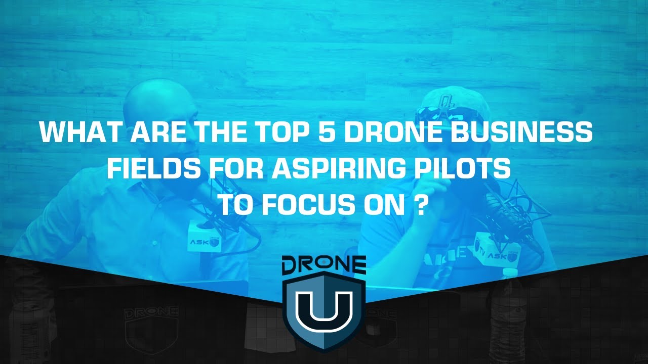 What are the top 5 drone business fields for aspiring pilots to focus on?