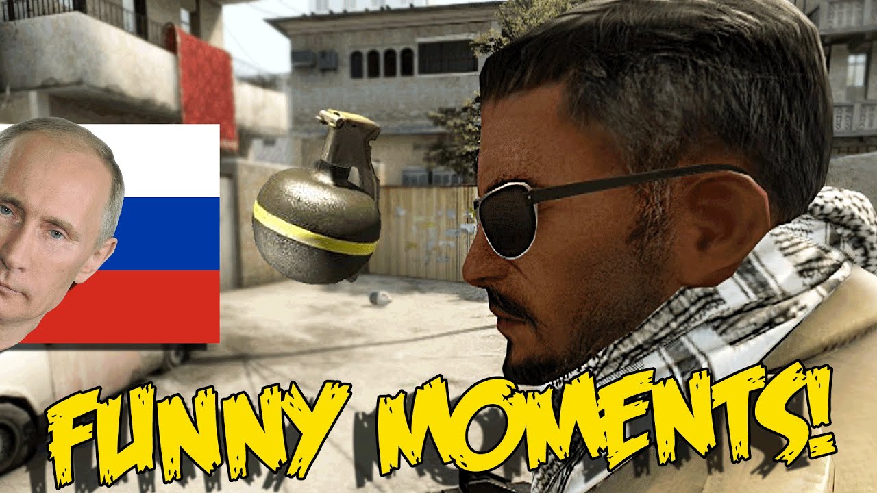 CS:GO FUNNY MOMENTS - PERFECT GRENADE, CRAZY RUSSIAN MAN, BEST NOSCOPE EVER