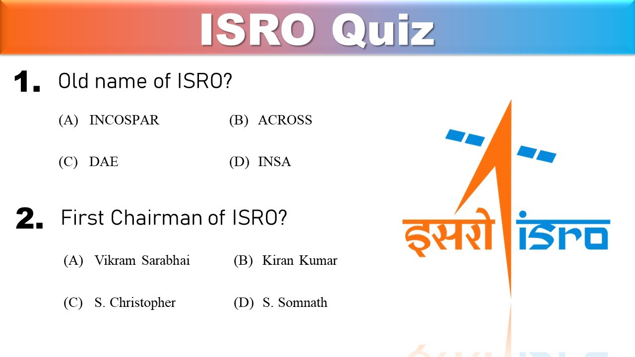 ISRO Quiz ◾ MCQ on ISRO ◾ Quiz on ISRO ◾ ISRO ◾ ISRO Chandrayaan 3