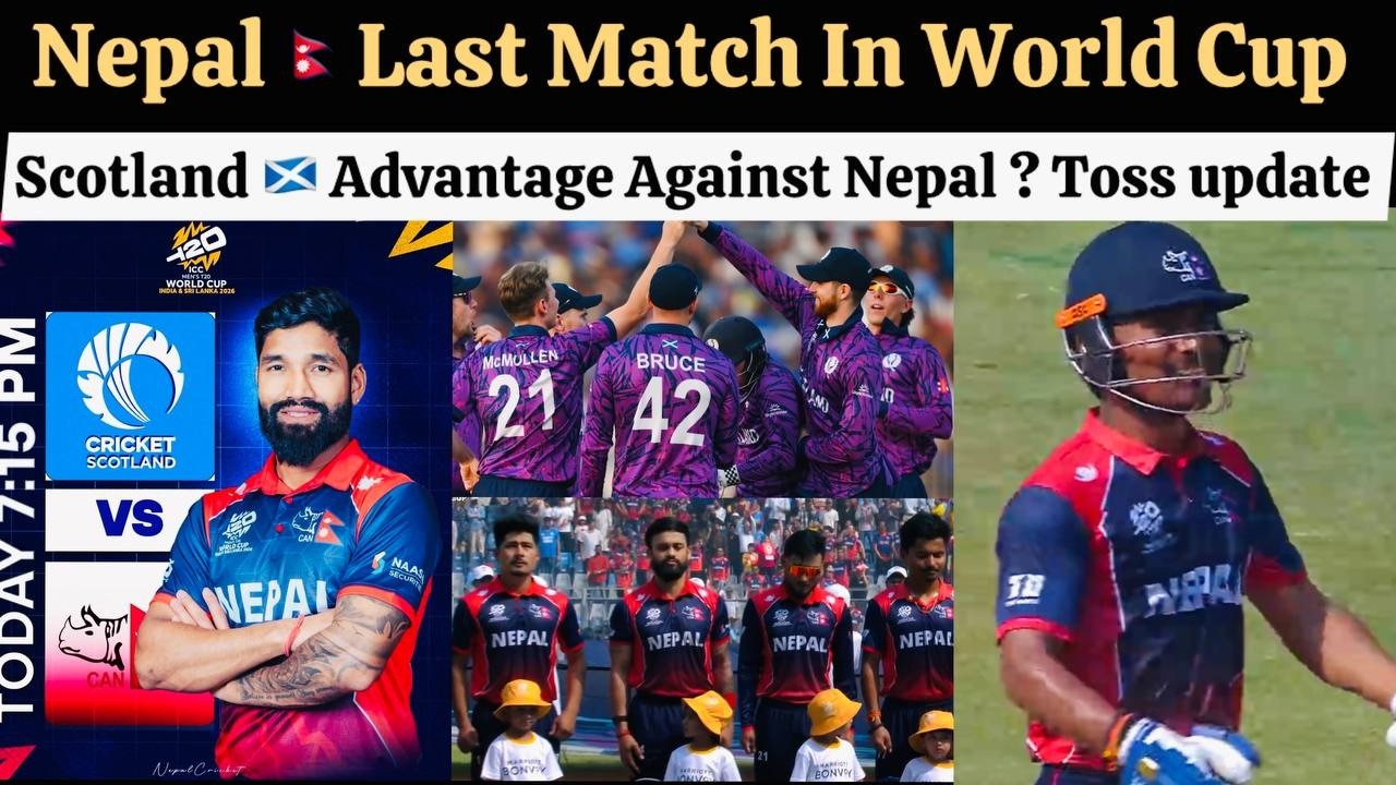 Nepal Big Hope Against Scotland In World Cup , Last Match Will Be In Nepal Favour ?