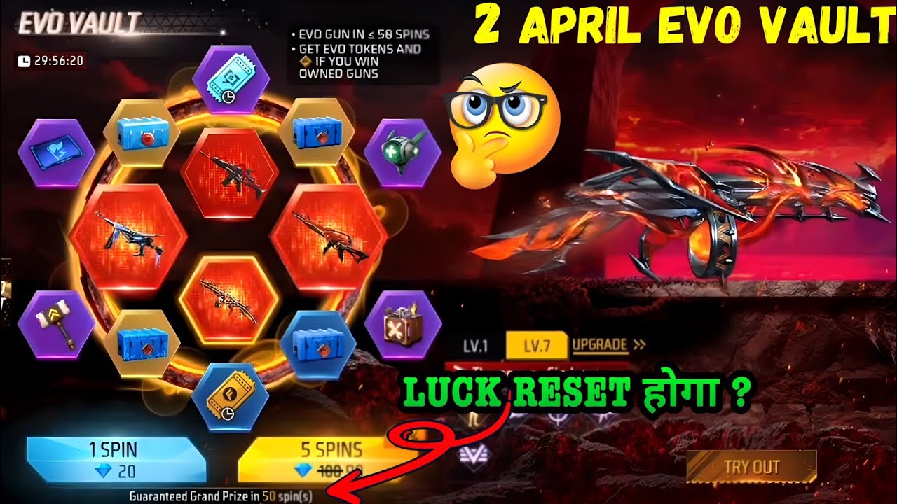 Next Evo Vault Event 2026 April Month Evo Vault Event |New Evo Vault Event Luck Reset Hoga Ya nhi