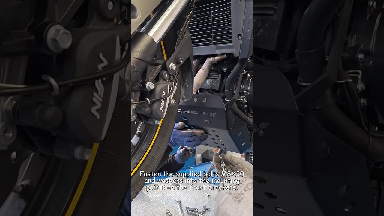 Installation instructions skid plate compatible with VOGE DS525X 23-25