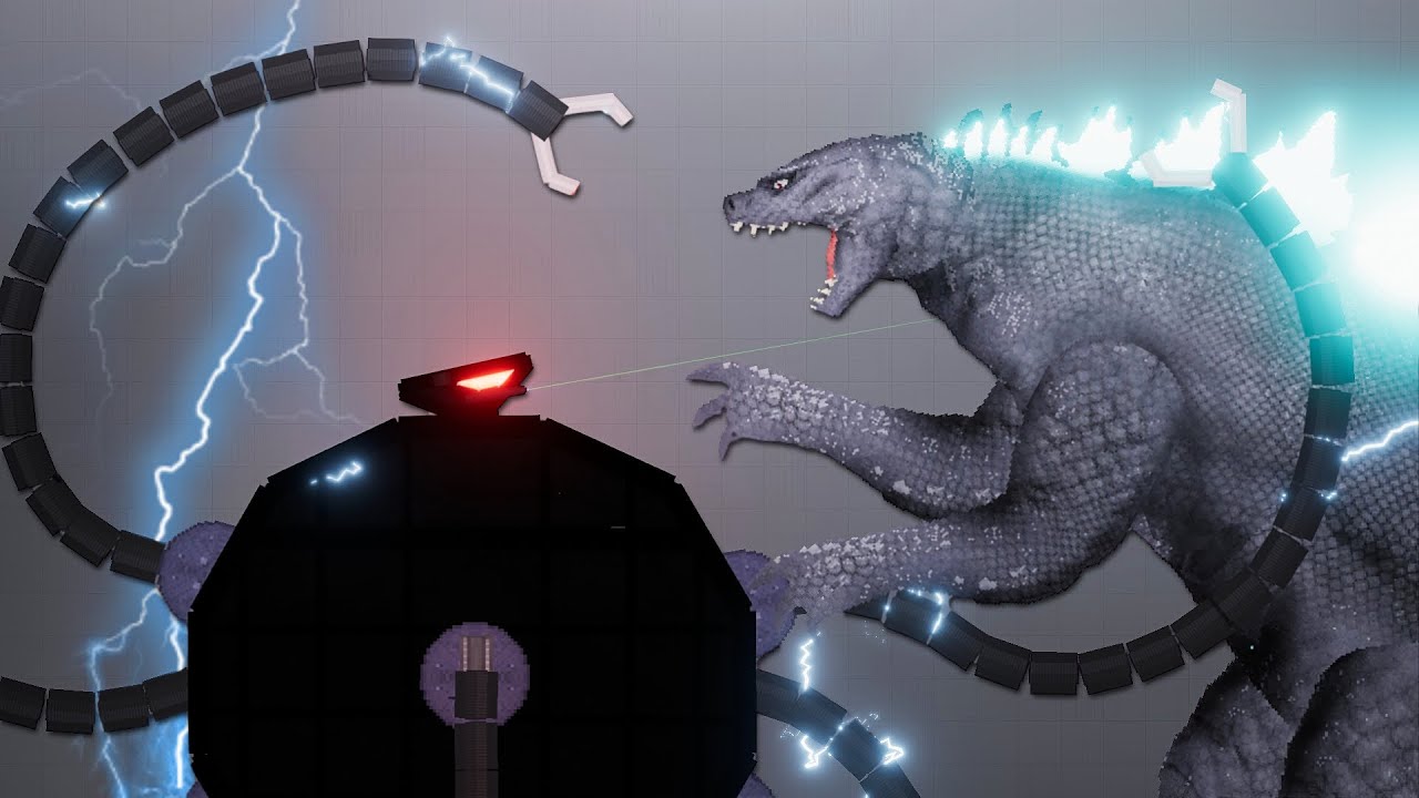 Godzilla Atomic Breath vs Omnidroid v.10 Energy Attack - Who will win ?