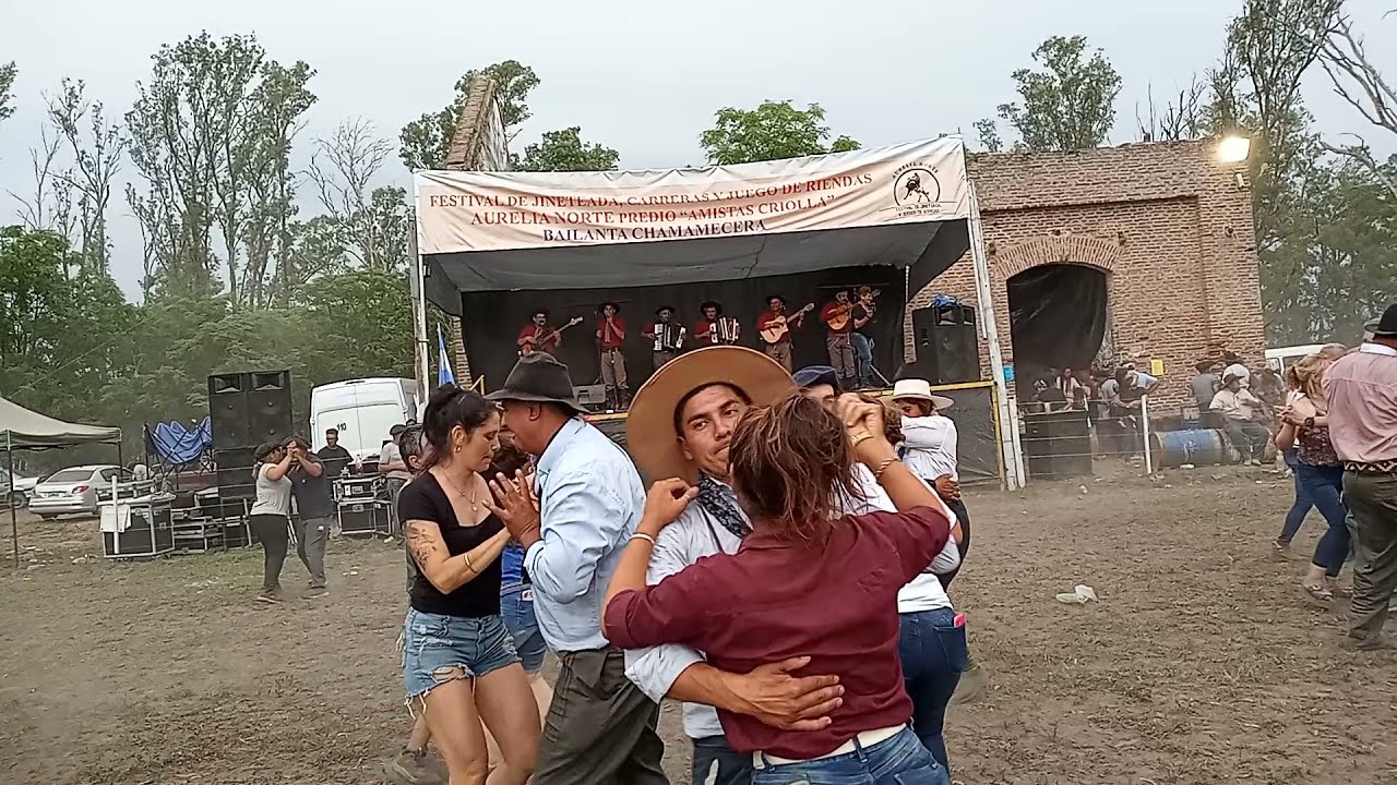 Sentimiento Campero -bailanta chamamecera en predio amistad criolla -Aurelia Norte