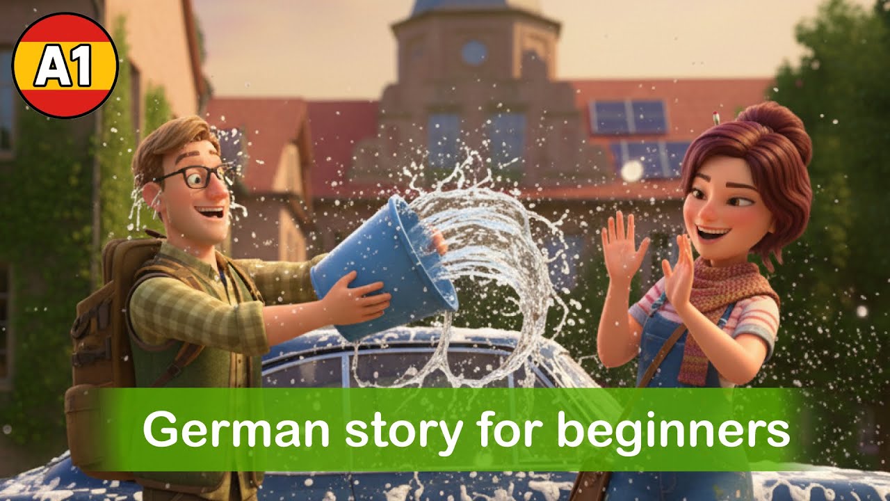 Learn German with a Story: Washing the Car – Simple is Better! (A1 Slow German)