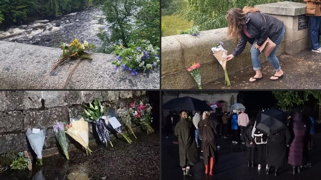 People lay flowers at Balmoral Castle following death of Queen Elizabeth II | AFP