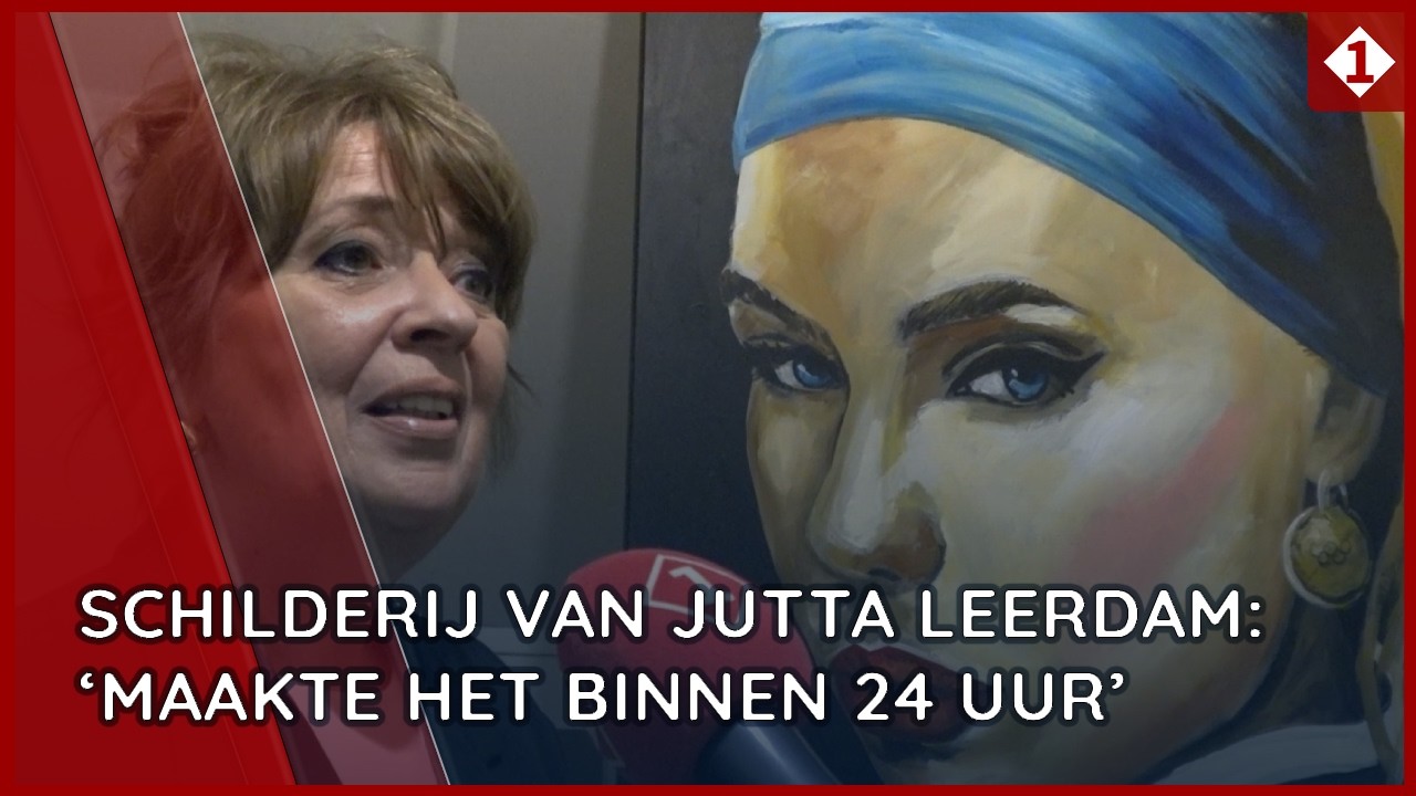 Marion Nap schildert Jutta Leerdam in het Meisje met de parel