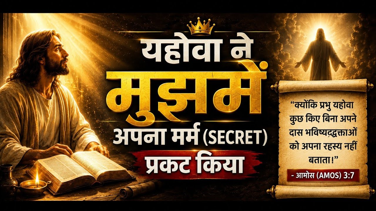 यहोवा ने मुझपर अपना मर्म प्रगट किया|| THE LORD REVEALED HIS HEART TO ME  || ✝️❤️🙏😭🥰 #Biblepreach