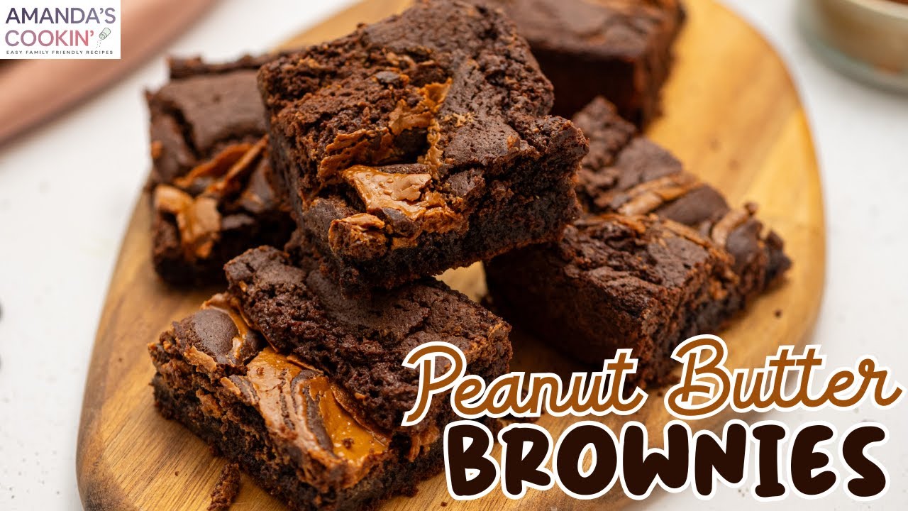 Peanut Butter Brownies ~ rich and moist!