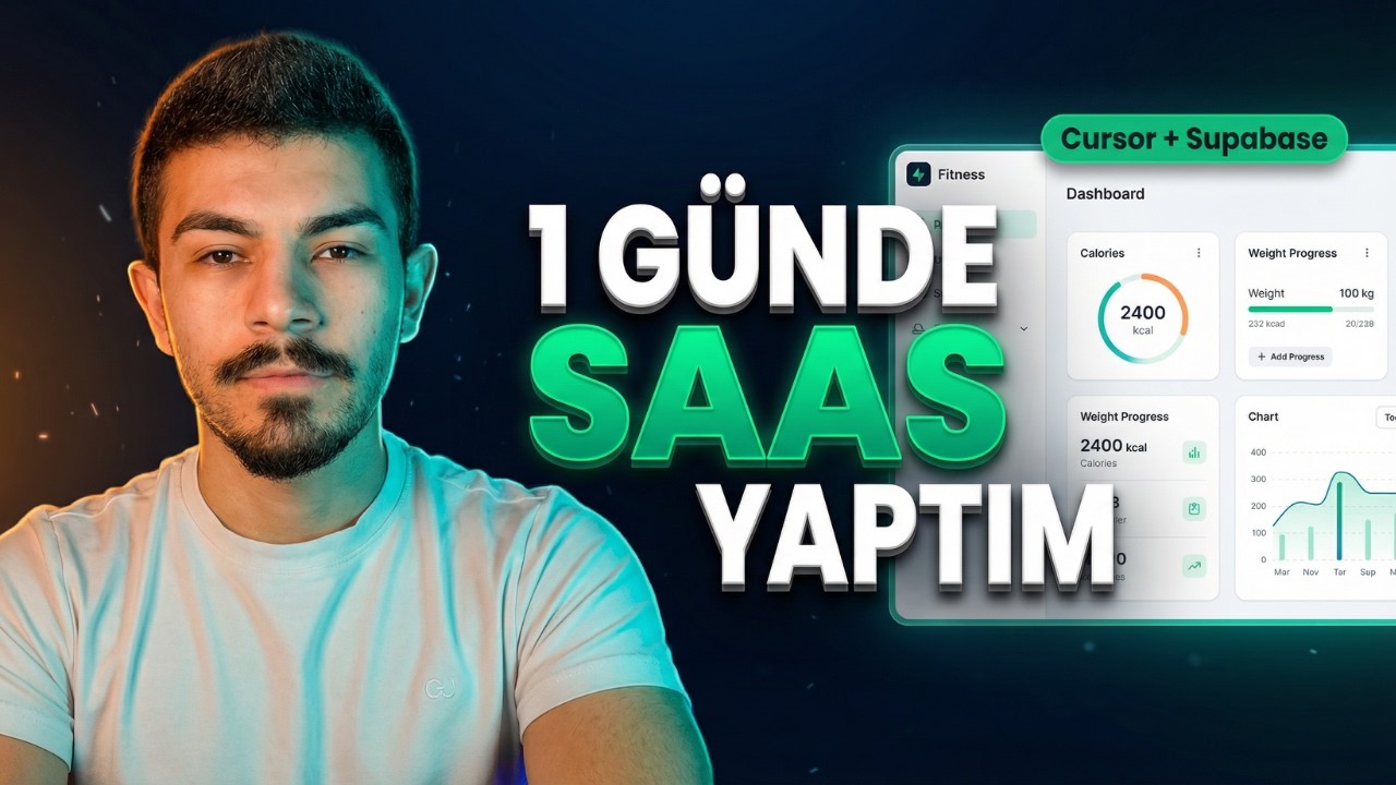 1 Günde SaaS Yaptım | Kalori & Fitness Takip Uygulaması (Cursor + Supabase)