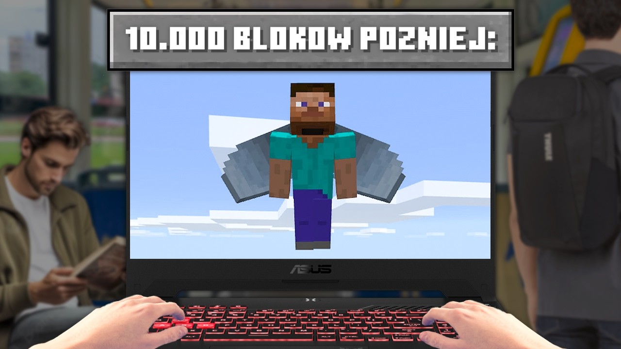 Zagrałem w Minecraft w TRAMWAJU!?