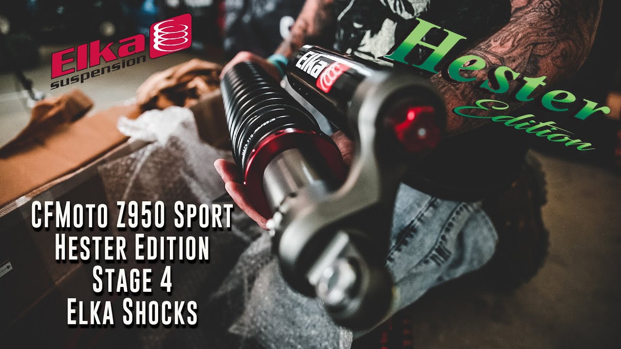 Installing the First Hester Edition Stage 4 Elka Shocks for the Z950 Sport