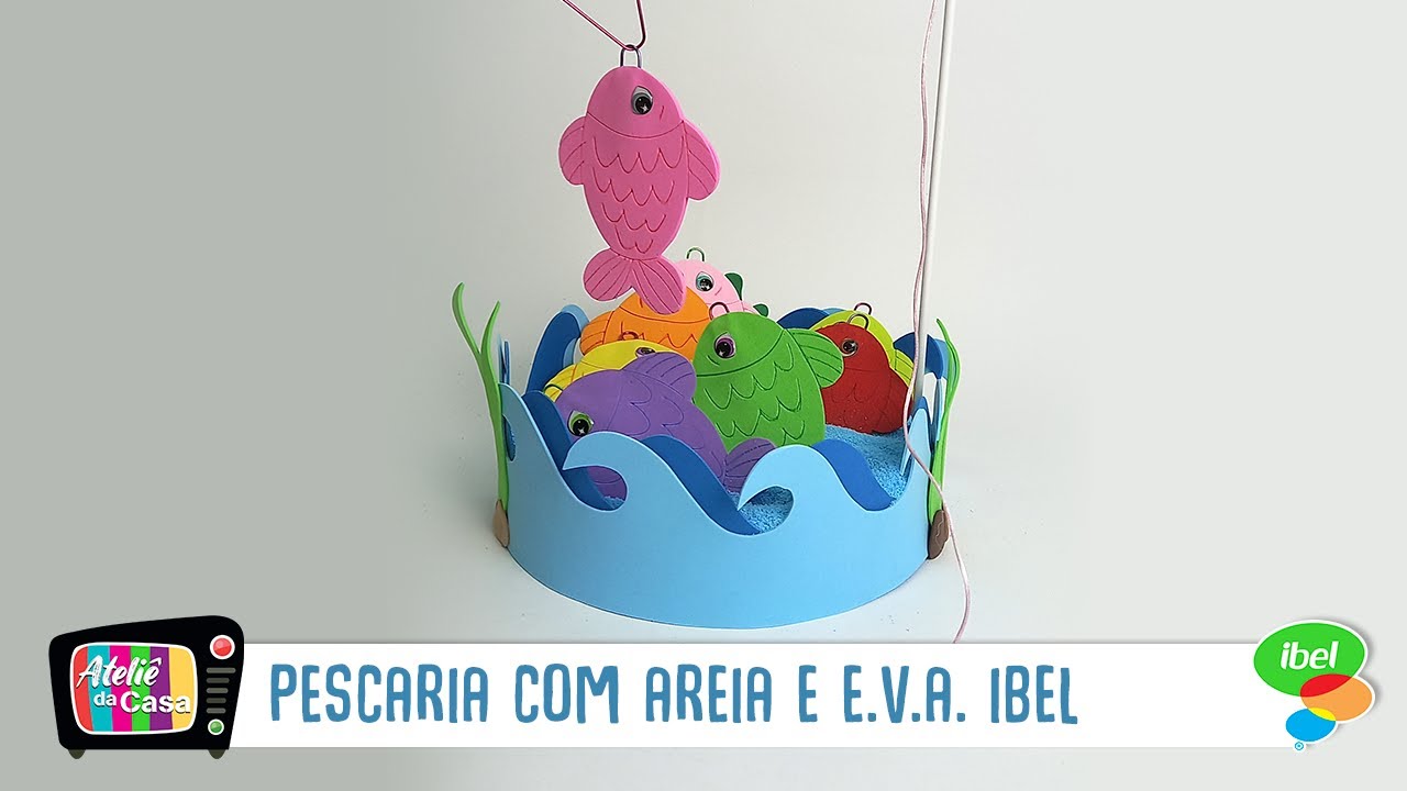 Aprenda a fazer um brinquedo de pescaria usando E.V.A. Ibel