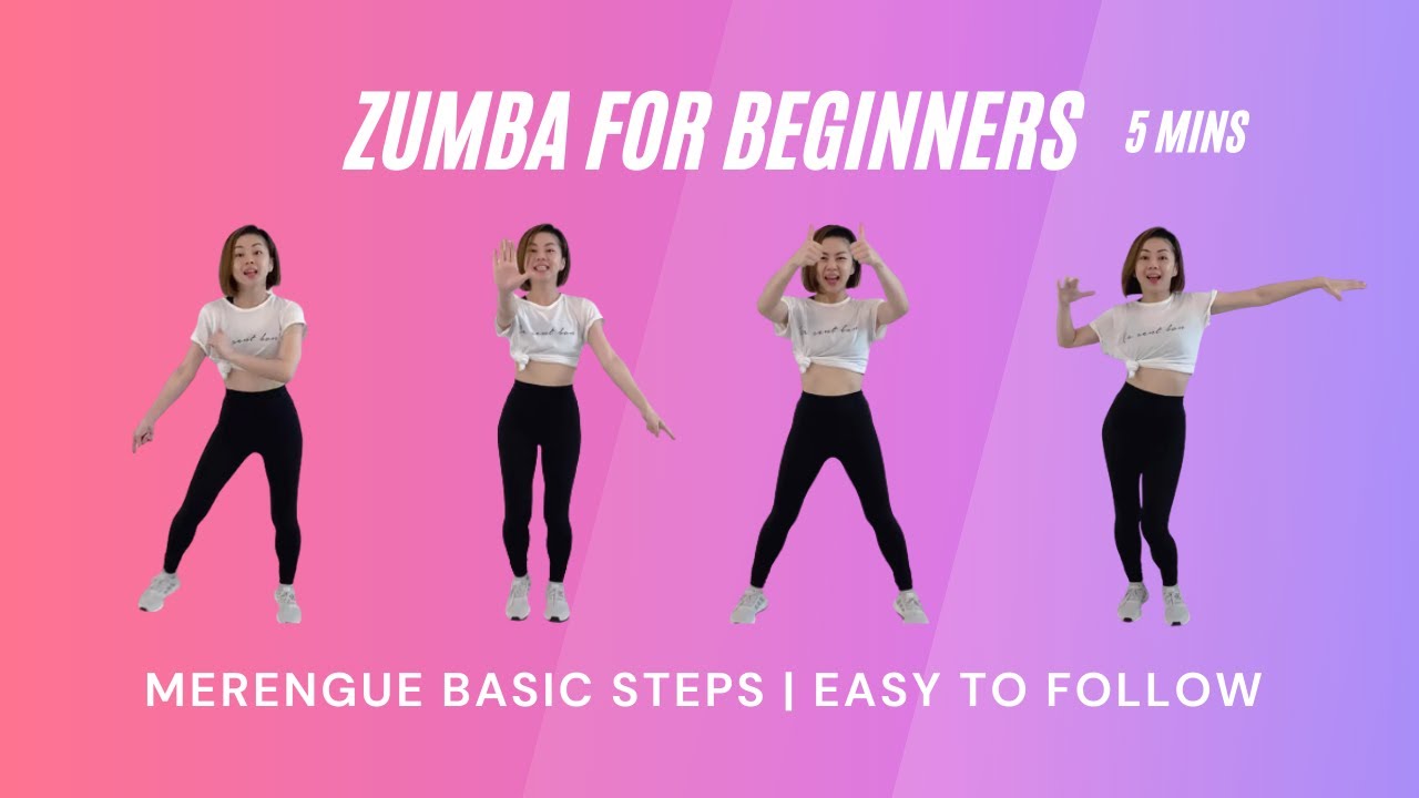 Zumba® for Beginners | Merengue Basic Steps | Easy to follow - 5 Mins