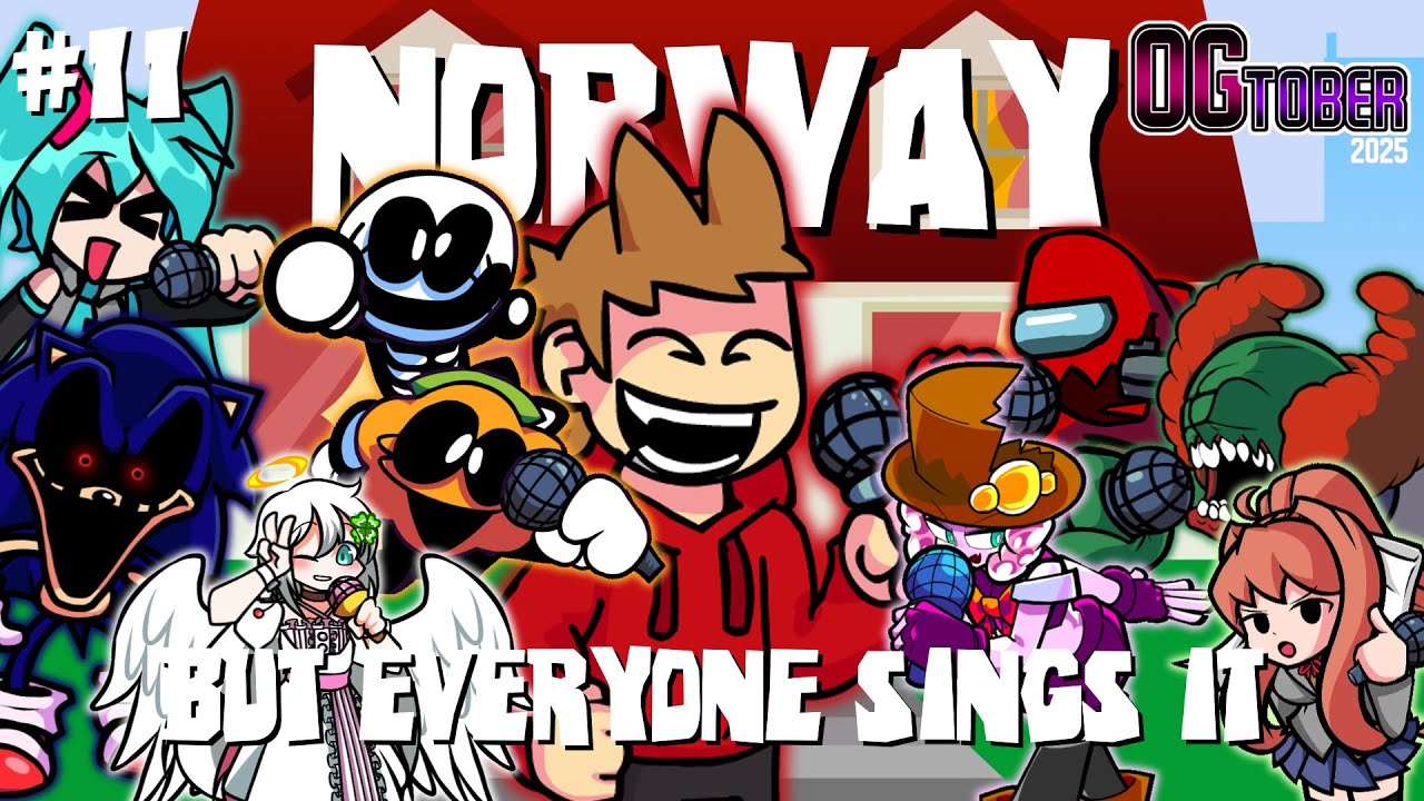 Norway but Everyone sings it [Norway BETADCIU] [Friday Night Funkin'] #OGOctorber2025
