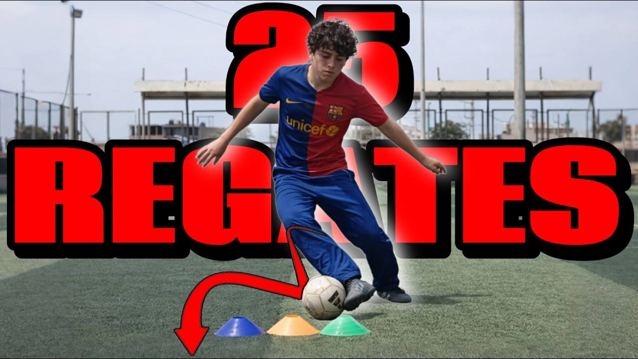 Aprende 25 regates fáciles en menos de 5 minutos⚽🔥Jugadas de fútbol fácil para humillar a tu rival