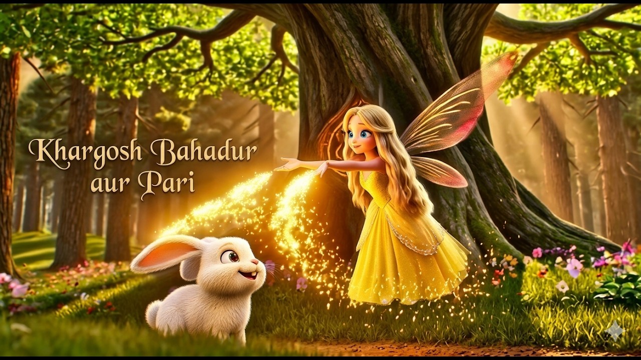 Most beautiful story , Khargosh Bahadur aur Pari/Moral story for kids /chuchu views