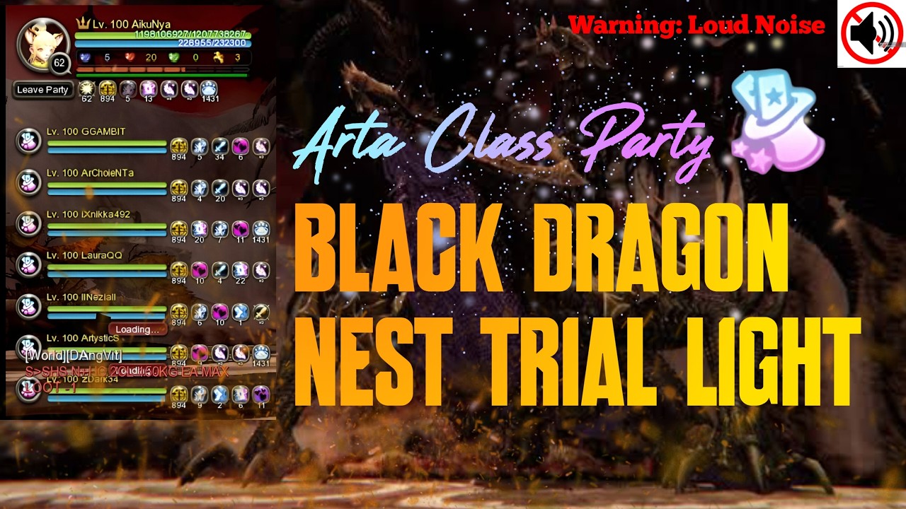 [Dragon Nest SEA] Black Dragon Nest Trial Light 8 Man Arta Class
