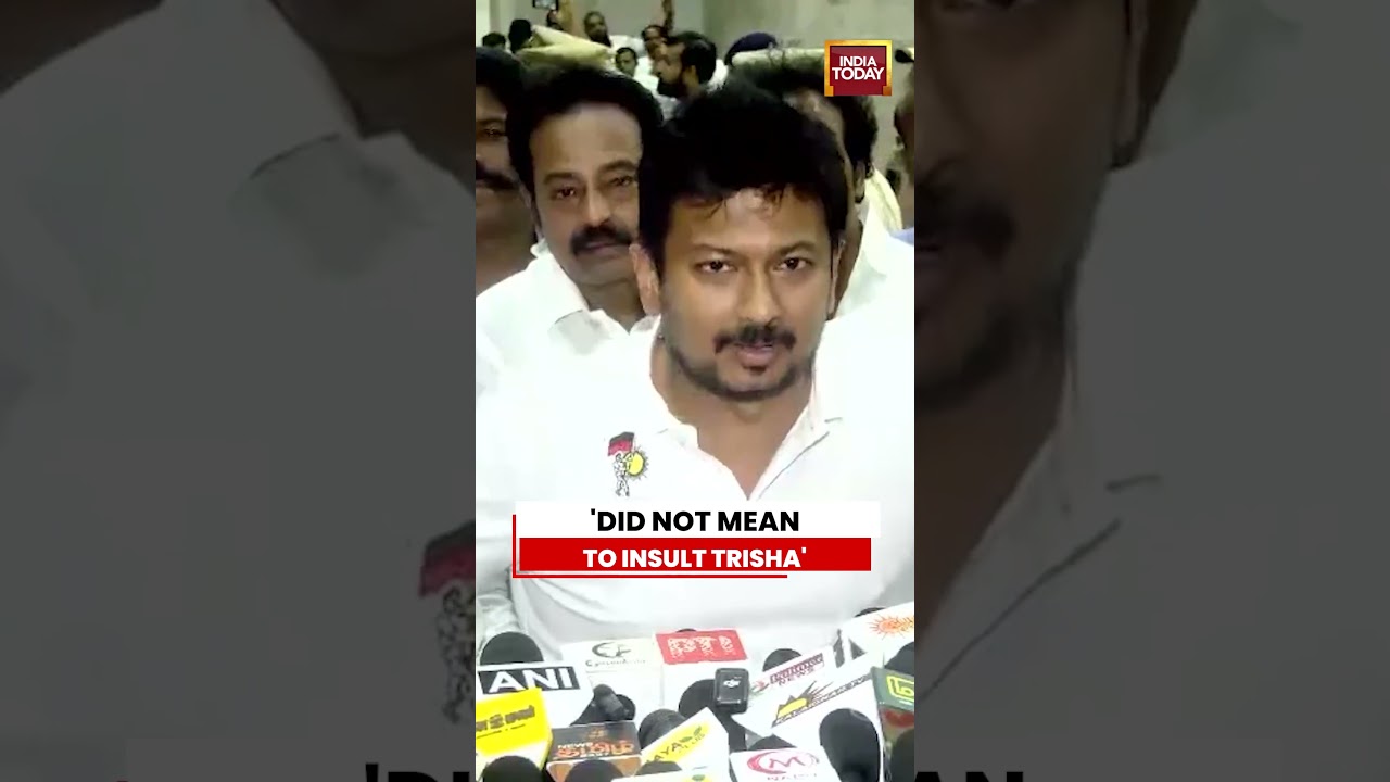 Udhayanidhi Stalin Says He Never Intended to Insult Trisha Amid Political Row #udhayanidhistalin
